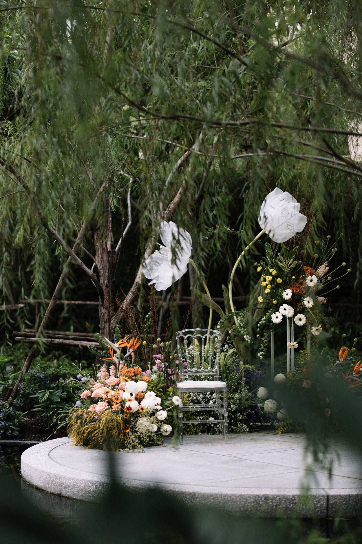 ฉากงานแต่งในสวนในดีไซน์ที่ออกแบบได้เอง