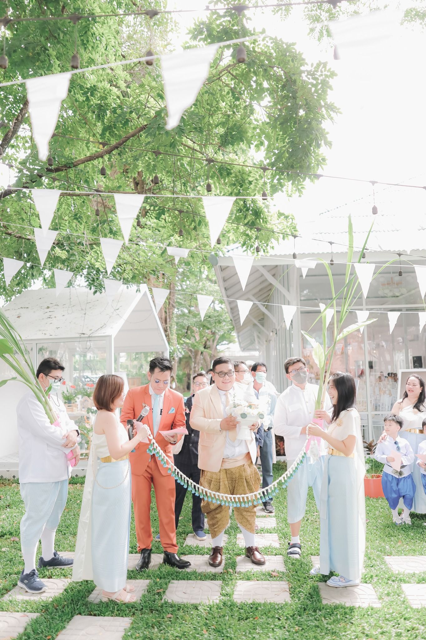 ธีมงานแต่งในสวนสีพาสเทล