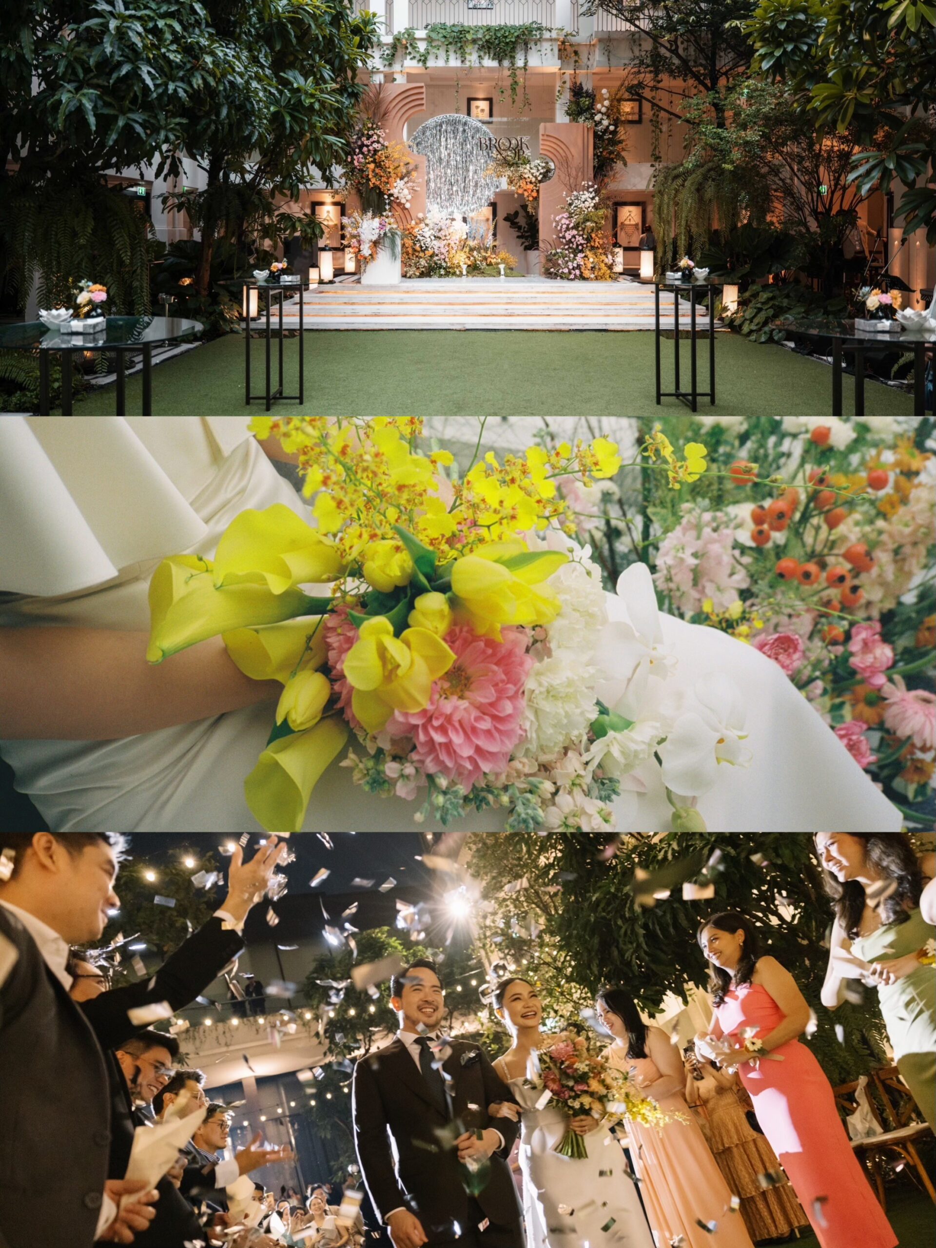 ธีมงานแต่งในสวนที่ใช้เพลง Jazz