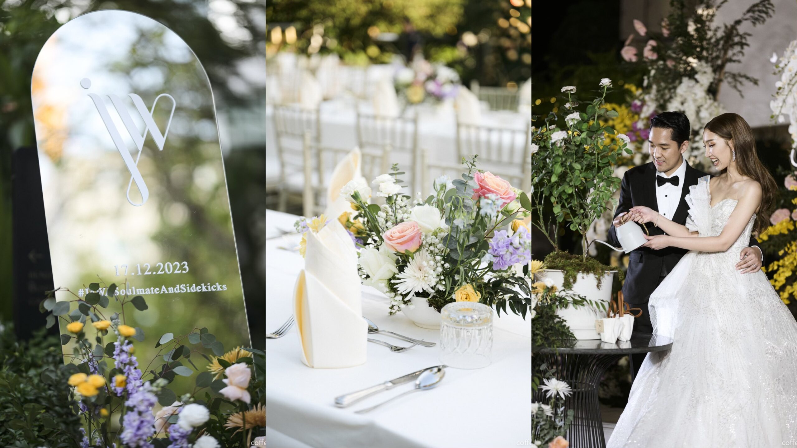 ธีมงานแต่งในสวนสุดอบอุ่น