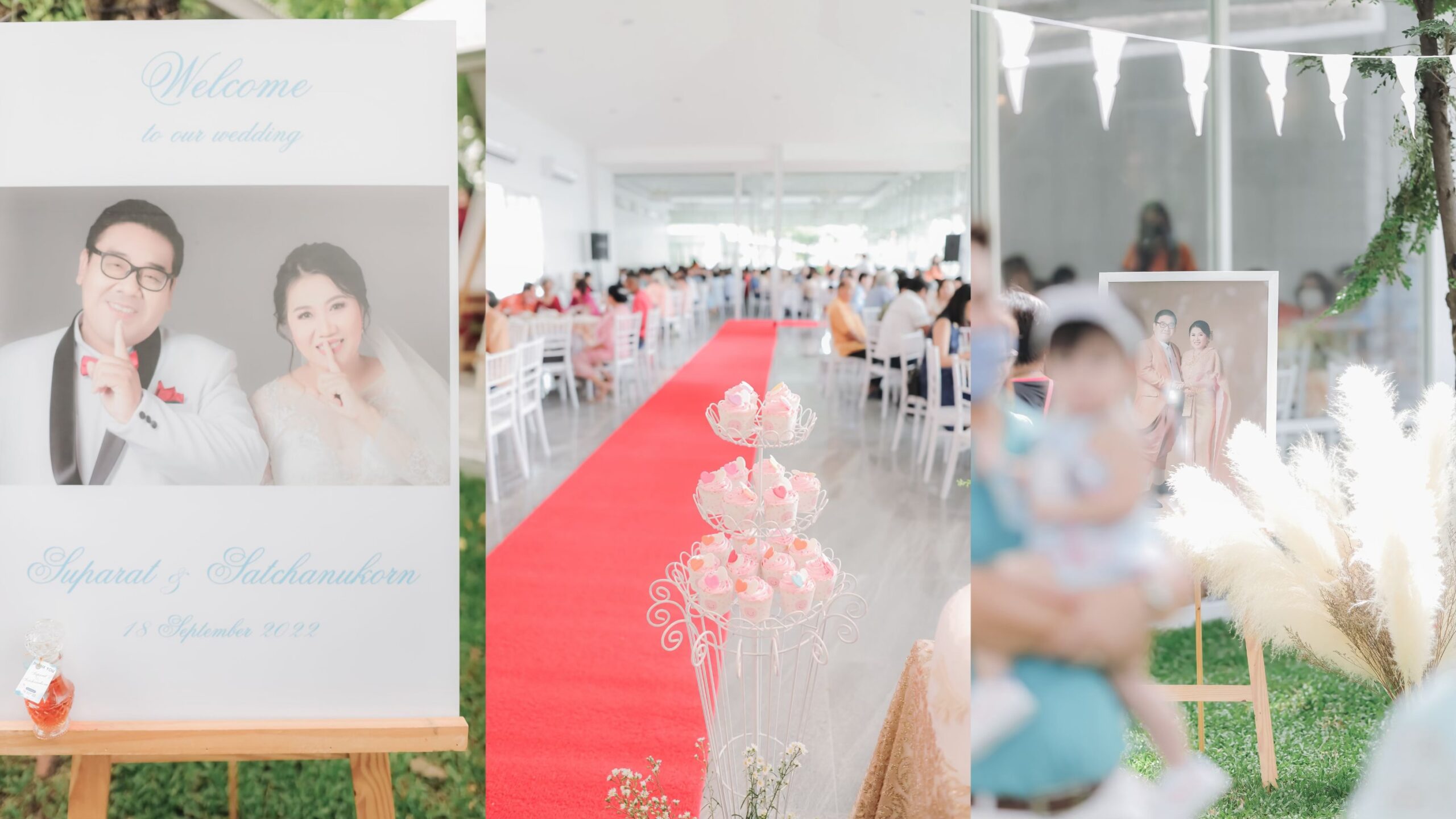 ธีมงานแต่งในสวนสีพาสเทล