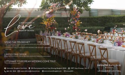 Wedding at Poolside Package THB 299,000 net for 100 persons Swissôtel Bangkok Ratchada
