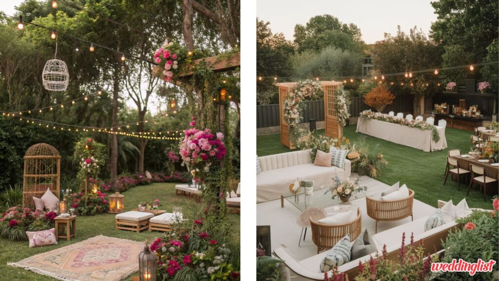 การเช่าอุปกรณ์สำหรับจัดงานแต่งสวนหลังบ้าน
