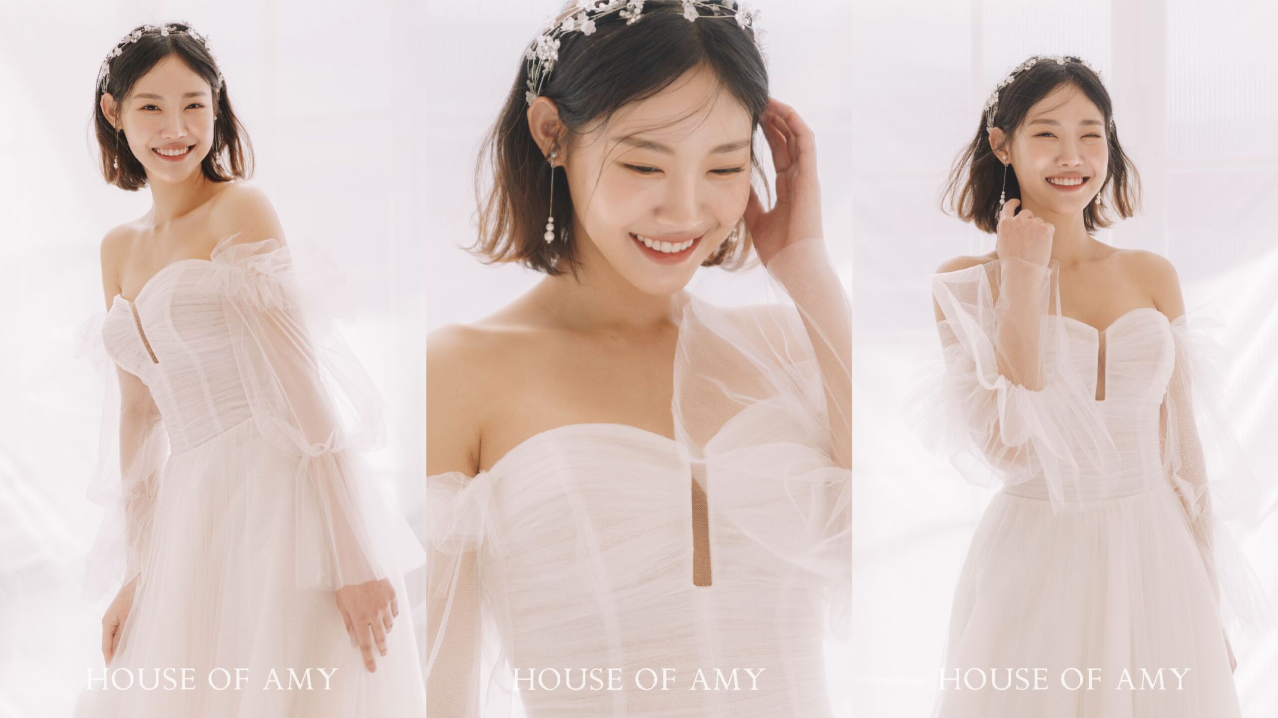 ทรงผมเจ้าสาวผมสั้นเกาหลีสุดน่ารัก