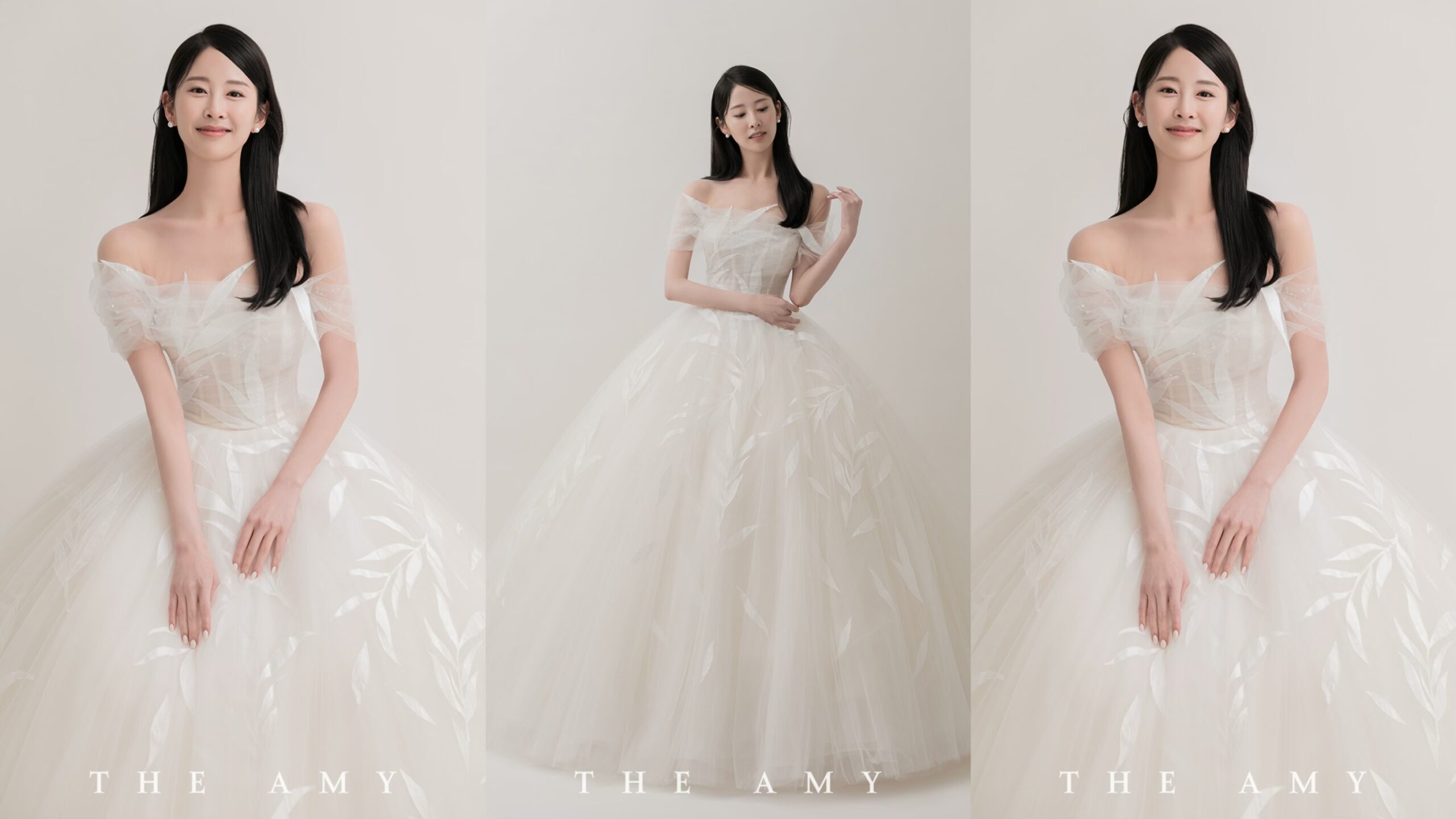 ทรงผมเจ้าสาวเกาหลีปล่อยยาวตรงในลุคสบาย ๆ