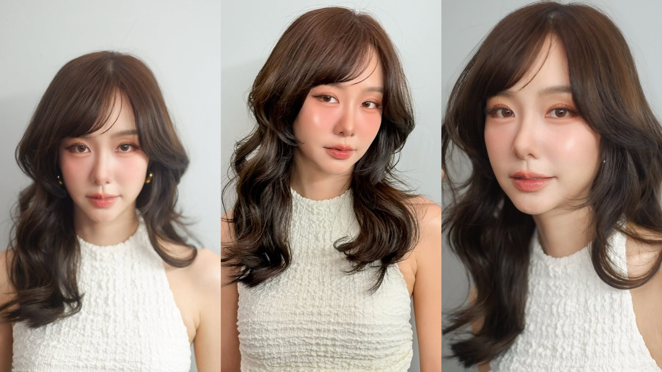 ทรงผมเจ้าสาวสไตล์เกาหลีตัดไล่เลเยอร์ดัดลอนคลาย