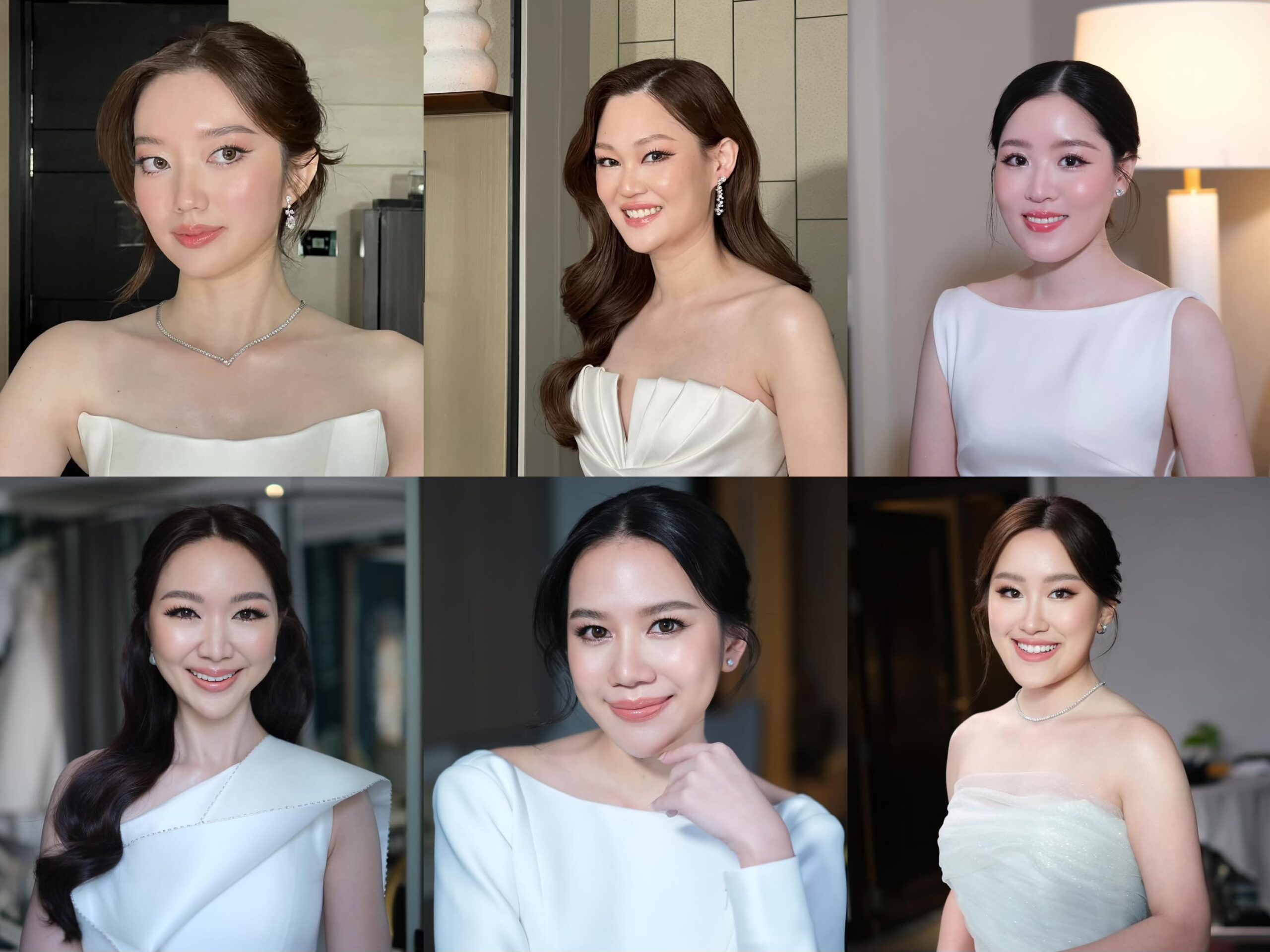 แต่งหน้า ทำผมเจ้าสาวในลุคสุดหวาน