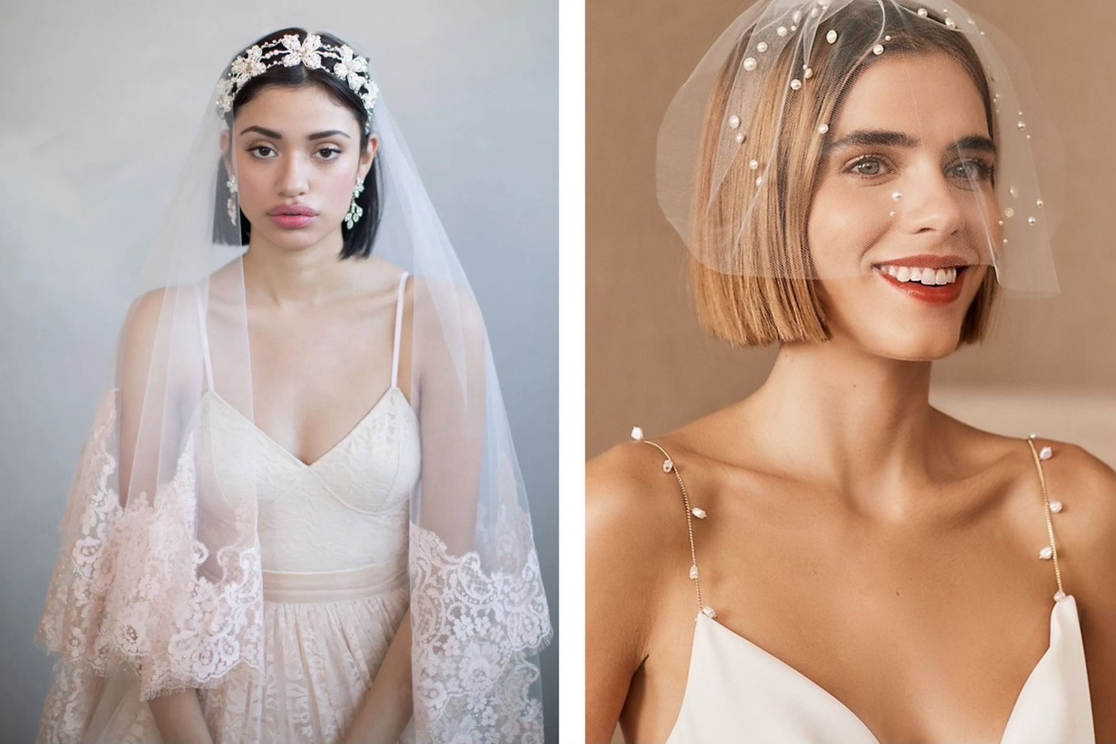 ทรงมติดเวลเจ้าสาวผมสั้นทำเองได้ง่าย ๆ