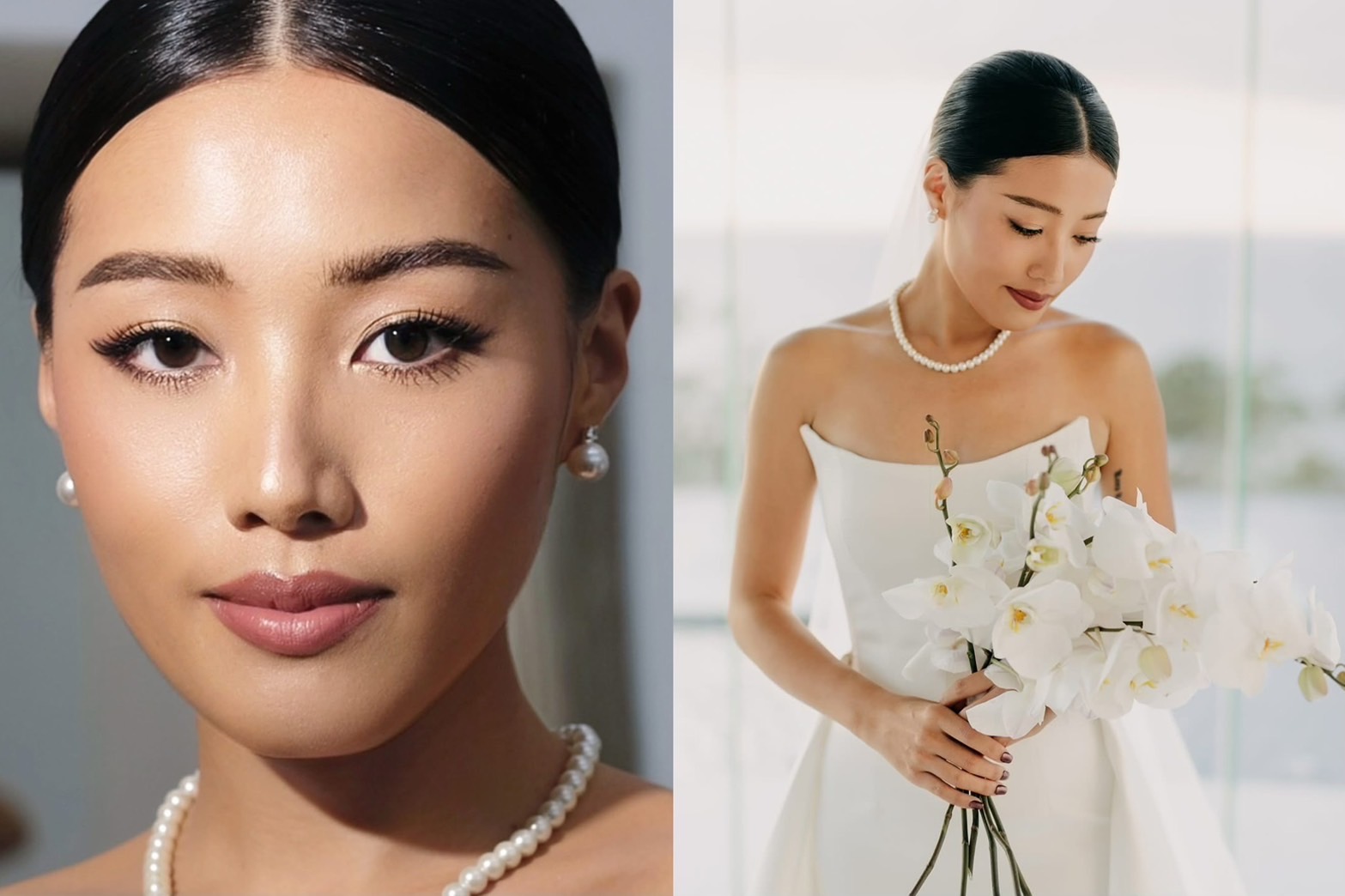 แต่งหน้าเจ้าสาวผิวสองสีในลุคเรียบหรู