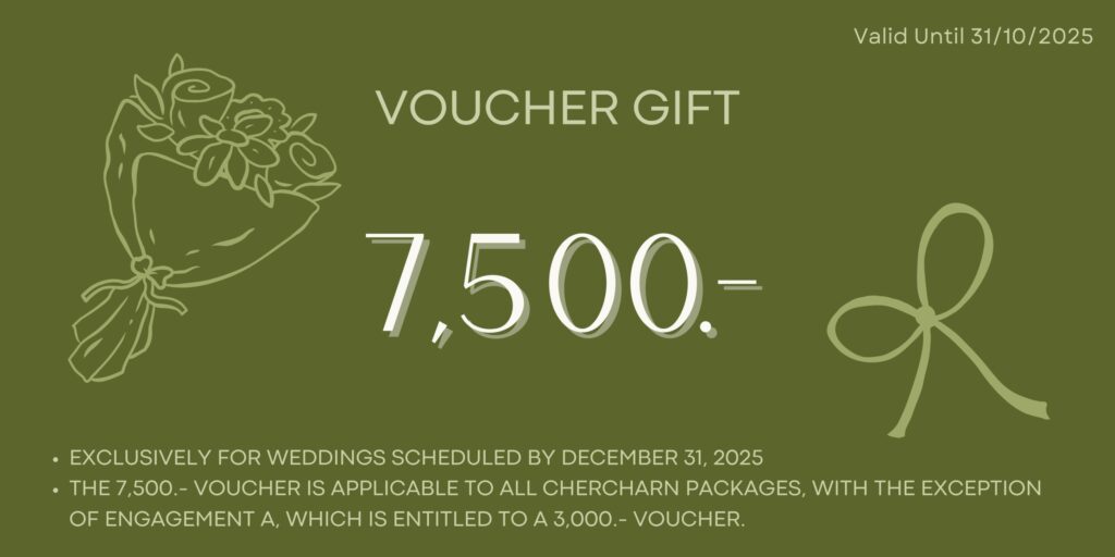 Receive a discount voucher worth up to 7,500 THB when booking Chercharn Venue