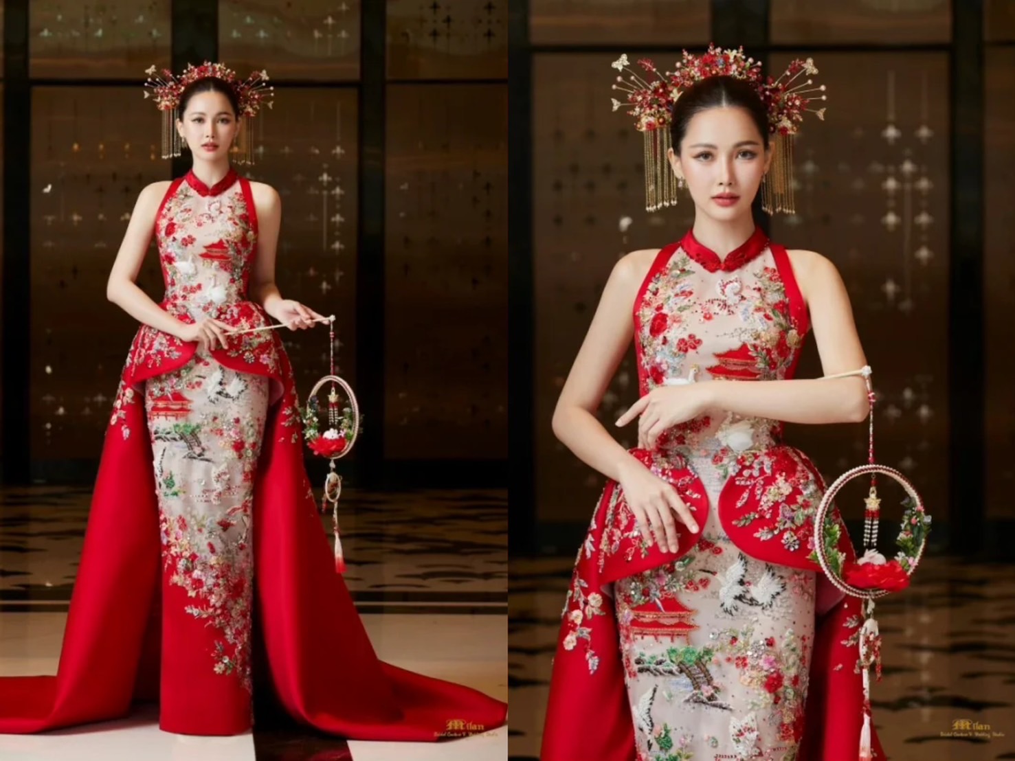 ชุดยกน้ำชาเจ้าสาวทรงเมอร์เมดสุดอลัง