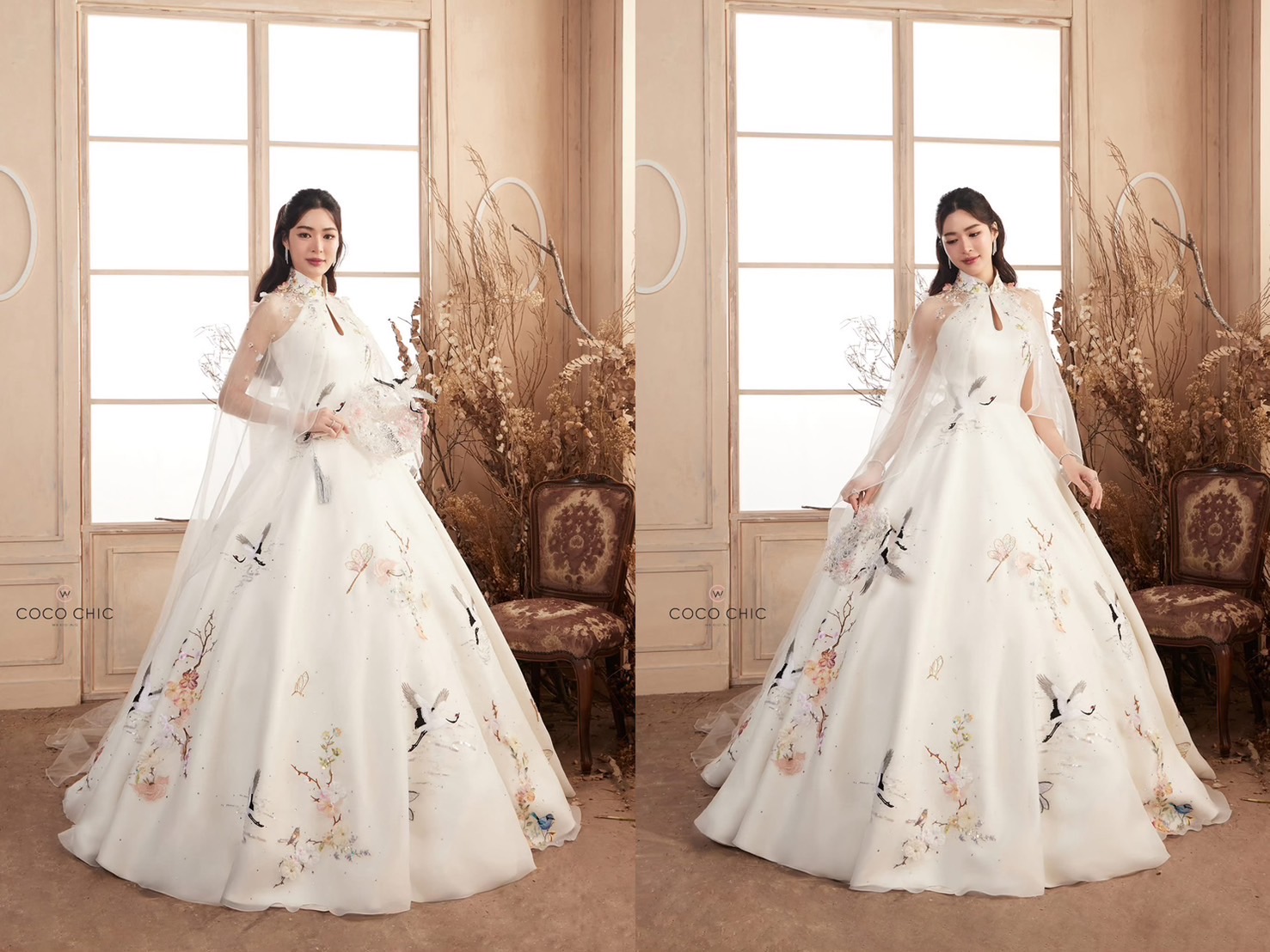 ชุดยกน้ำชาเจ้าสาวทรงเจ้าหญิงสุดอลัง