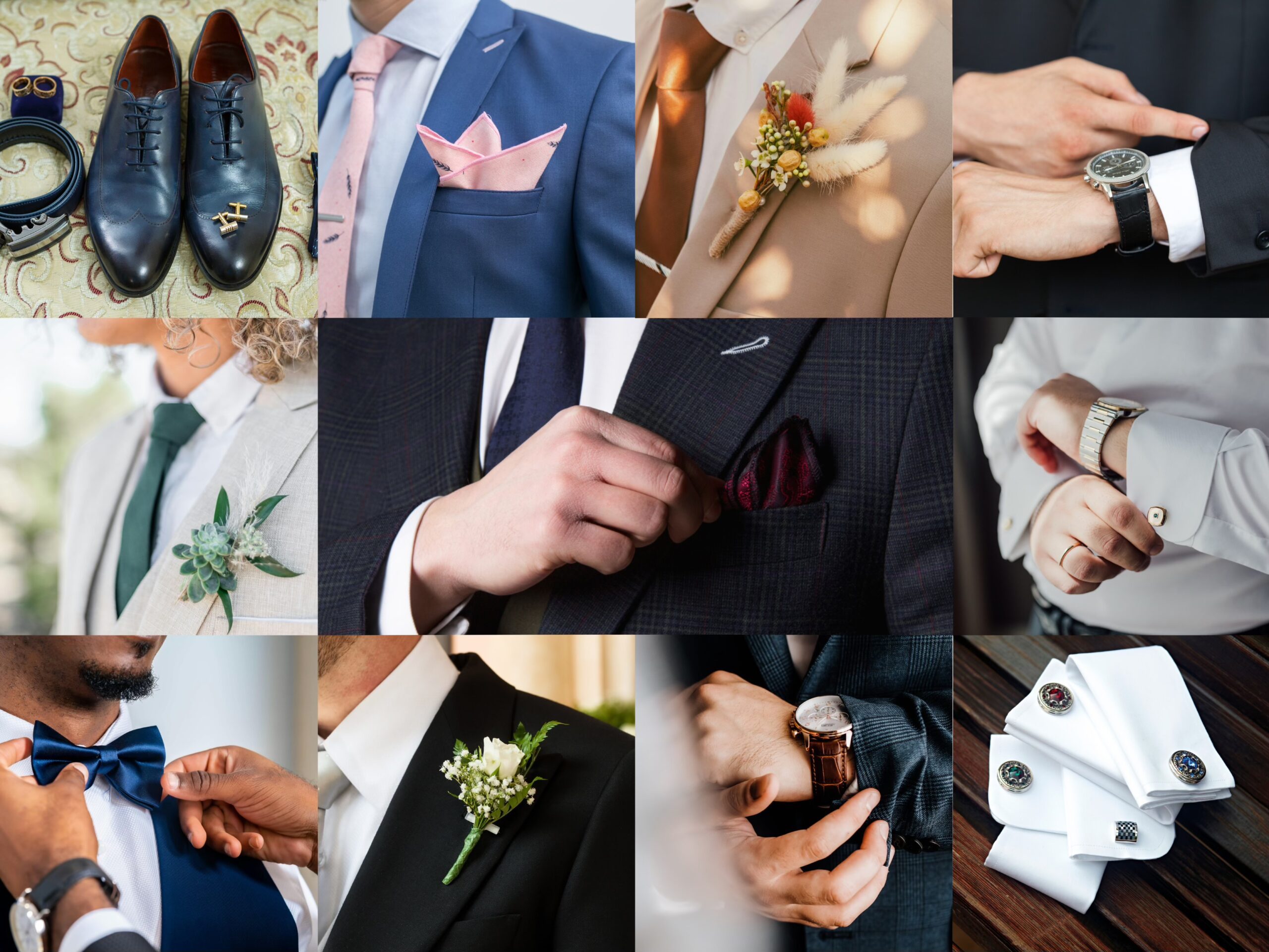 เครื่องประดับเจ้าบ่าวตามธีมงานแต่ง