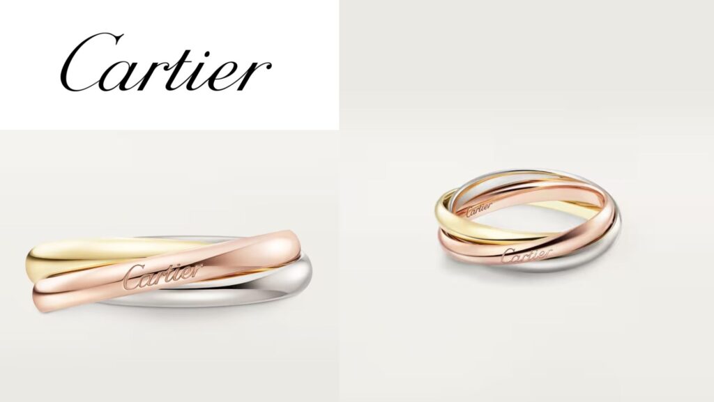 แบบแหวนแต่งงาน  3 กษัตริย์ Cartier Trinity Ring 1924 
