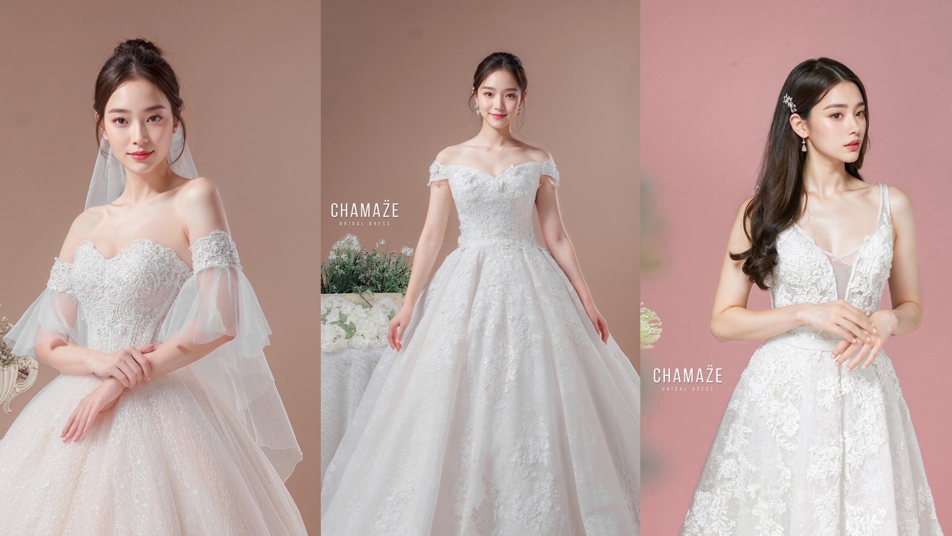 Chamaze Bridal Dress ร้านเช่าชุดแต่งงาน ชุดเจ้าสาว