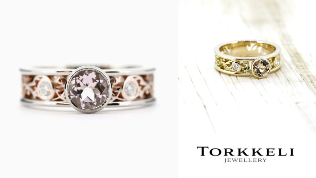 แบบแหวนแต่งงาน ลายฉลุ จากแบรนด์ Torkkeli jewellery