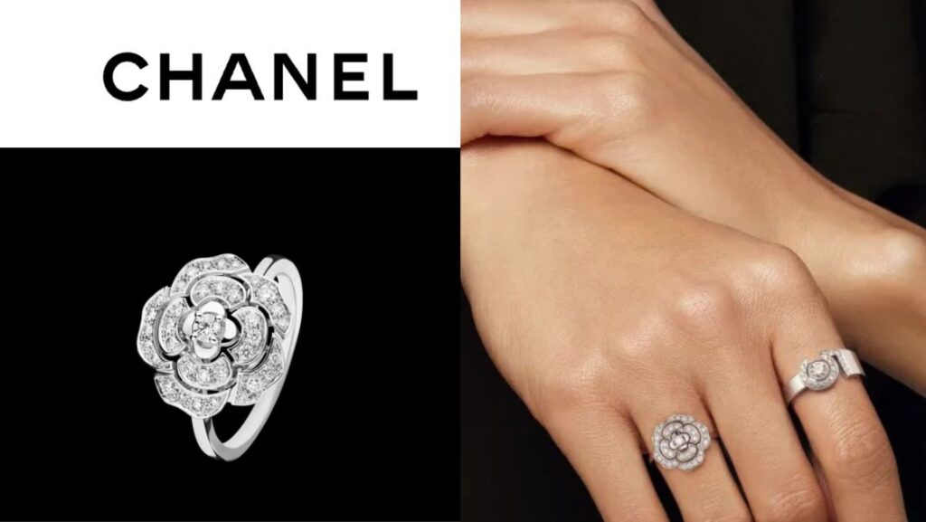 แบบแหวนแต่งงาน ดอกไม้ CHANEL Bouton de Camélia Ring