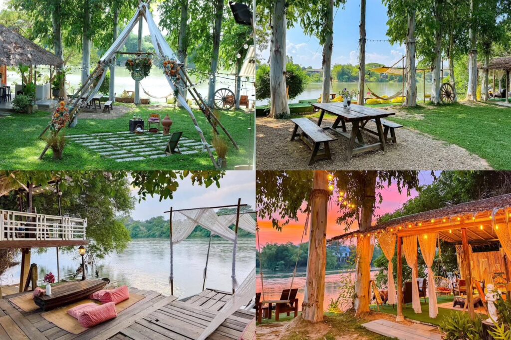 ดิ แอนธีค ริเวอร์ไซด์ จัดงานแต่งงานที่ราชบุรี ในรีสอร์ทและร้านอาหารริมแม่น้ำแม่กลอง