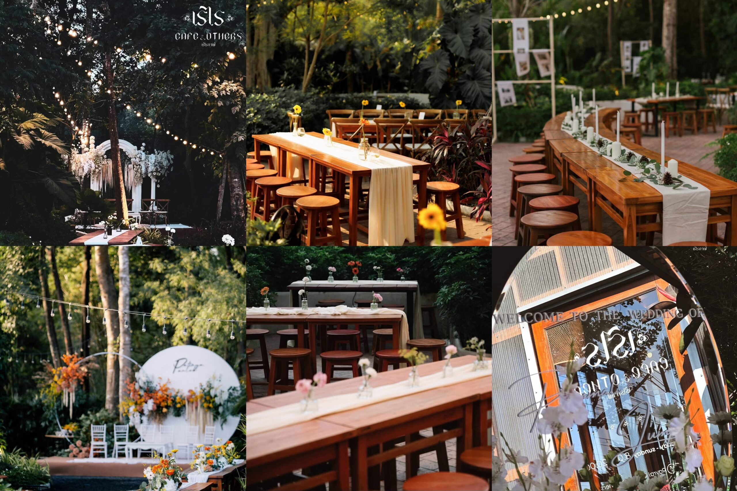 สถานที่จัดงานแต่งงานอุบลราชธานีในคาเฟ่ Rayrai Cafe and others / เรไร คาเฟ่