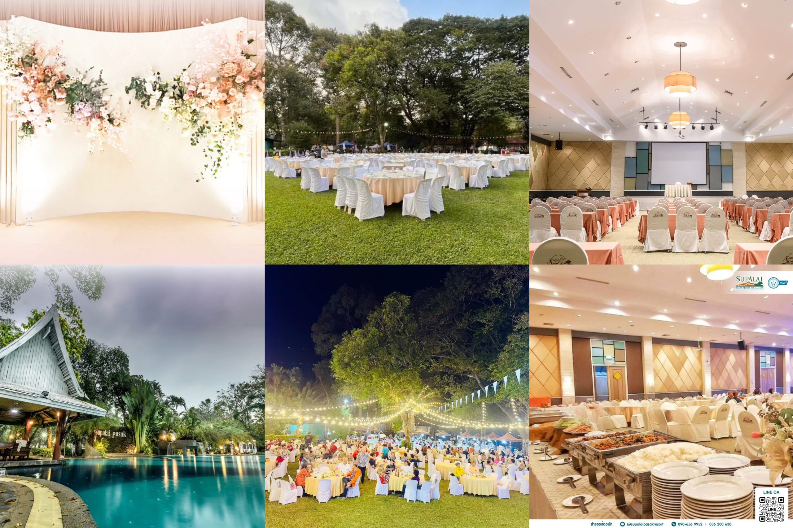 สถานที่จัดงานแต่งงานสระบุรี Supalai Pasak Resort and Spa