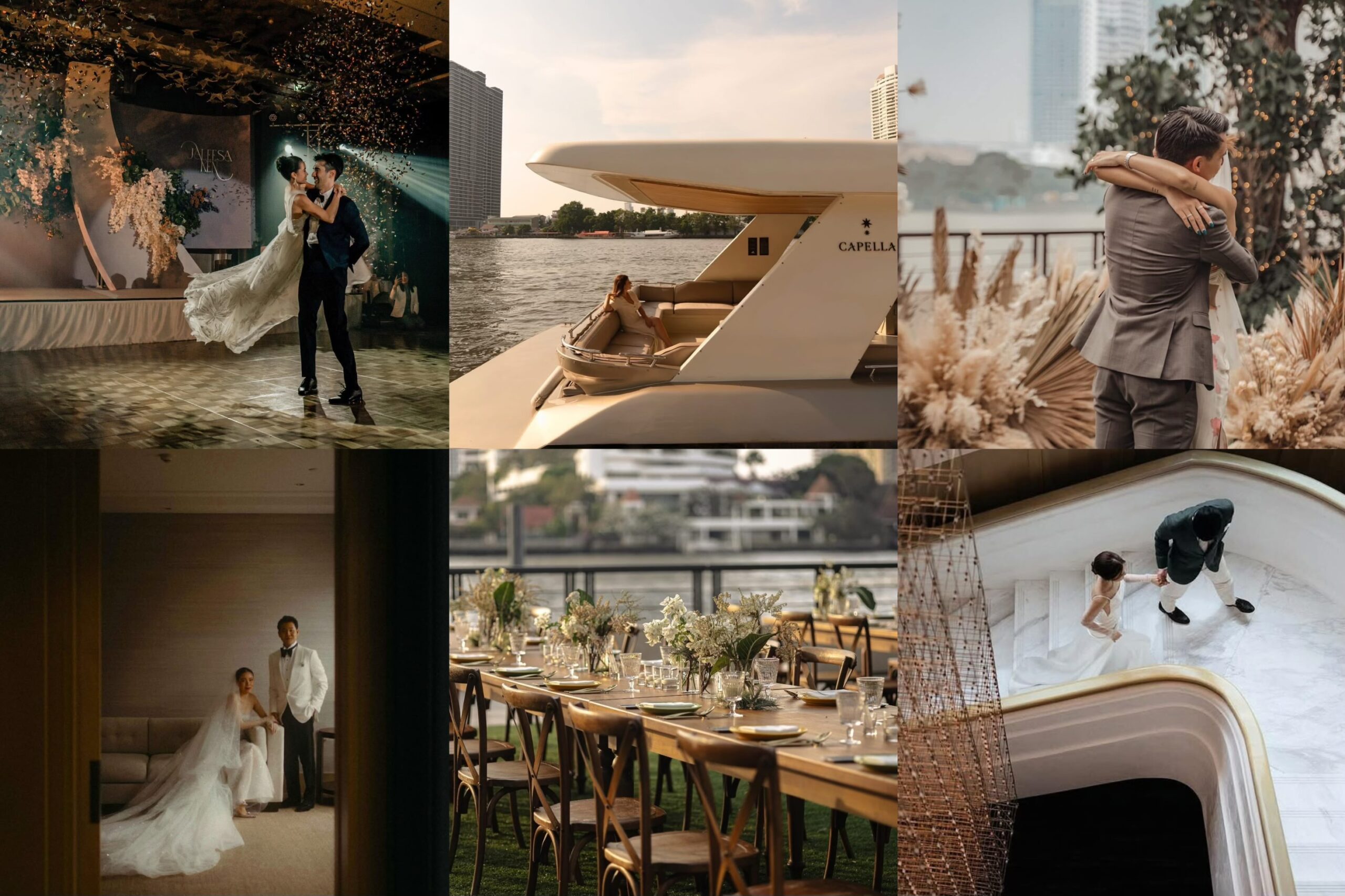 สถานที่แต่งงานริมแม่น้ำ Capella Bangkok