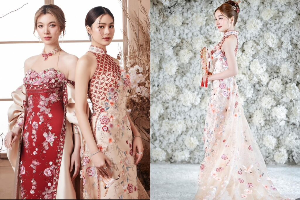 Coco Chic Wedding เป็นร้านชุดกี่เพ้าที่โดดเด่นด้วยลวดลายและเทคนิคการปัก ตัด เย็บที่ประณีต