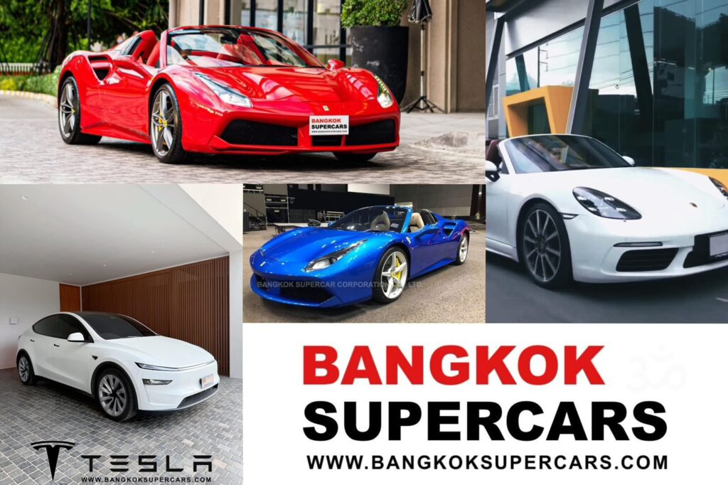 Bangkok Supercars Corporation ให้บริการเช่าเช่ารถแต่งงานสุดหรูและซูเปอร์คาร์รายใหญ่ที่สุดแห่งหนึ่งในไทย