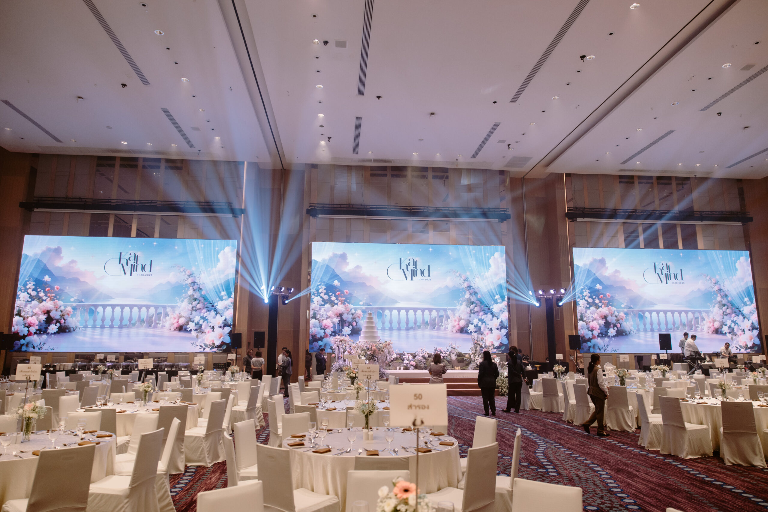 ห้องจัดเลี้ยงงานแต่ง รีวิวแต่งงานที่คู่บ่าวสาวตั้งใจคัดสรรทุกอย่างด้วยตัวเอง ณ Anantara Riverside Bangkok Resort & Avani+ Riverside Bangkok Hotel