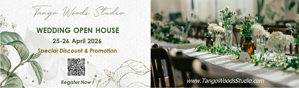 Tango Woods Studio Wedding Open House ครั้งเดียวของปี พร้อมส่วนลดพิเศษเฉพาะวันงาน