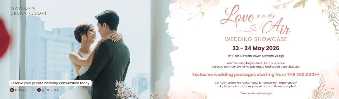 Love Is In The Air Returns to the Gaysorn Urban Resort