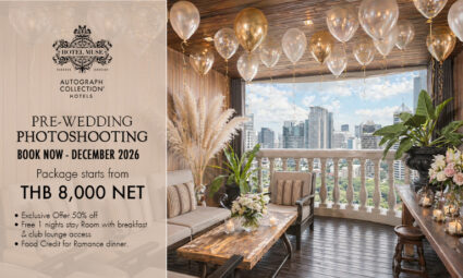 Pre-Wedding Photoshooting Package Starts from THB 8,000++ at Hotel Muse Bangkok, Autograph Collection