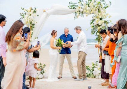 รีวิวแต่งงานริมทะเลหัวหินกับธีมดอกไม้ขาว @Hua Hin Marriott Resort & Spa