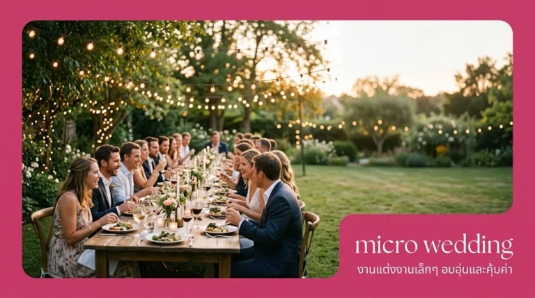 micro wedding งานแต่งงานเล็กๆ จัดยังไงให้อบอุ่นและคุ้มค่า อัปเดตล่าสุด