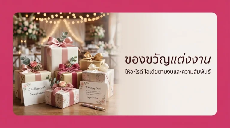 ของขวัญแต่งงาน ให้อะไรดี รวมไอเดียตามงบและความสัมพันธ์ อัปเดตล่าสุด