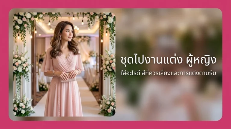 ชุดไปงานแต่ง ผู้หญิง ใส่อะไรดี รวมสีที่ควรเลี่ยงและการแต่งตามธีม อัปเดตล่าสุด