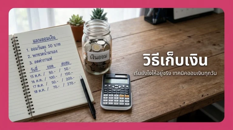 วิธีเก็บเงิน เริ่มยังไงให้อยู่จริง รวมเทคนิคออมเงินที่ทำได้ทุกวัน อัปเดตล่าสุด