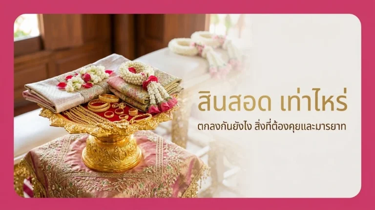 สินสอด เท่าไหร่ ตกลงกันยังไง รวมสิ่งที่ต้องคุยและมารยาทสองครอบครัว อัปเดตล่าสุด