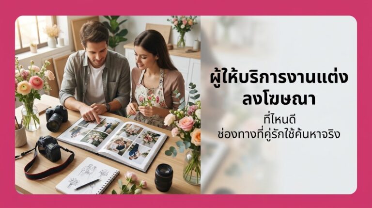 ผู้ให้บริการงานแต่ง ลงโฆษณา ที่ไหนดี ช่องทางที่คู่บ่าวสาวใช้ค้นหาจริง อัปเดตล่าสุด