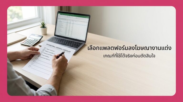 เปรียบเทียบแพลตฟอร์มงานแต่ง ในไทย เลือกลงที่ไหนให้คุ้มที่สุด อัปเดตล่าสุด