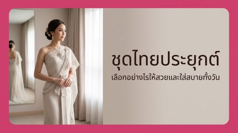 ชุดไทยประยุกต์ คืออะไร เลือกอย่างไรให้สวยและใส่สบาย ปี 2026