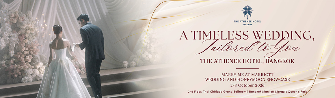 A Timeless Wedding, Tailored to You at The Athenee Hotel, Bangkok Wedding Package from THB 800,000