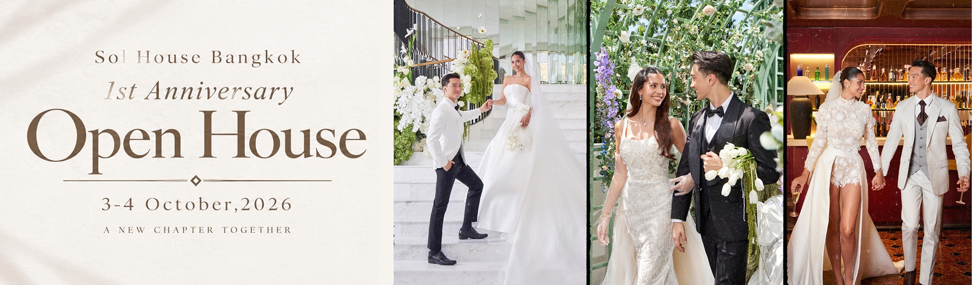 Sol House Bangkok 1st Anniversary Open House ชวนทุกคู่มาเปิดประสบการณ์ Wedding Venue พร้อมรับข้อเสนอสุดพิเศษเฉพาะในงานนี้เท่านั้น