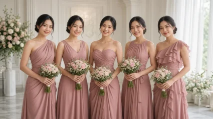 ชุดเพื่อนเจ้าสาว เลือกสีและแบบอย่างไรให้ทุกคนใส่ได้สวย