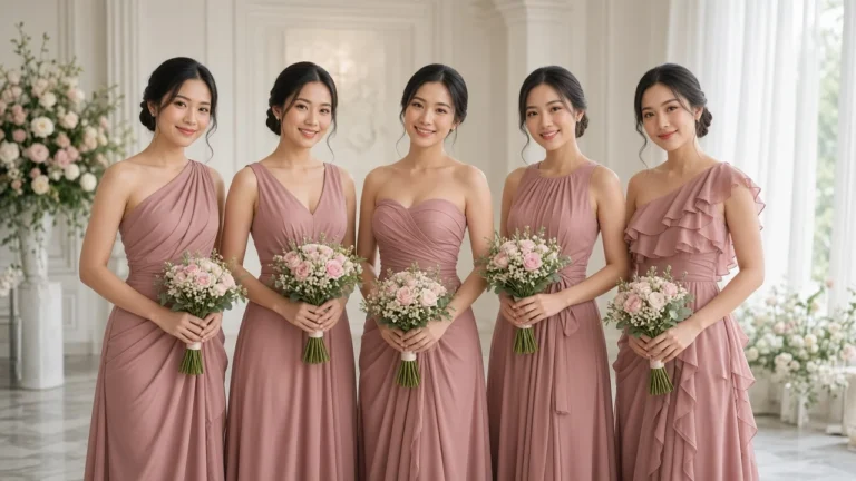 ชุดเพื่อนเจ้าสาว เลือกสีและแบบอย่างไรให้ทุกคนใส่ได้สวย