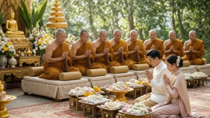 พิธีสงฆ์งานแต่ง นิมนต์กี่รูป ขั้นตอนมีอะไร ต้องเตรียมอะไรบ้าง